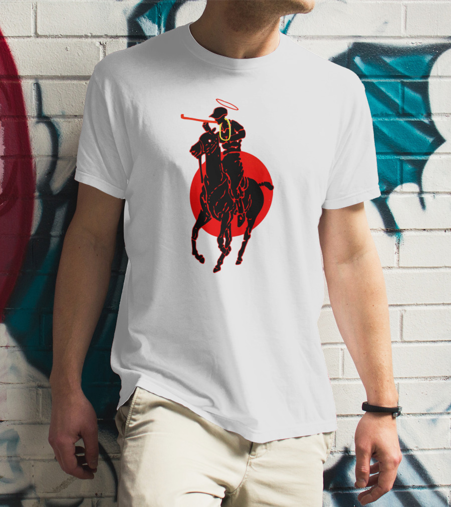 Soto Asa Merch Polo Player Halo Red Circle T-Shirt