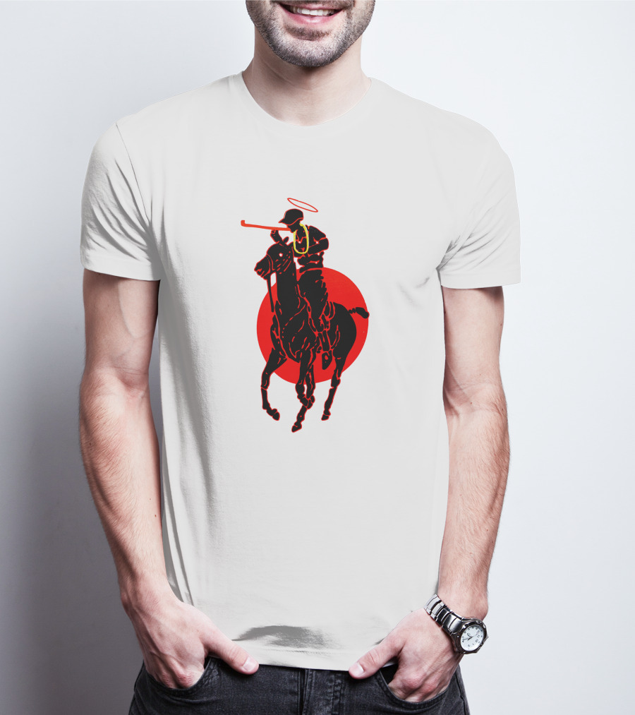 Soto Asa Merch Polo Player Halo Red Circle T-Shirt