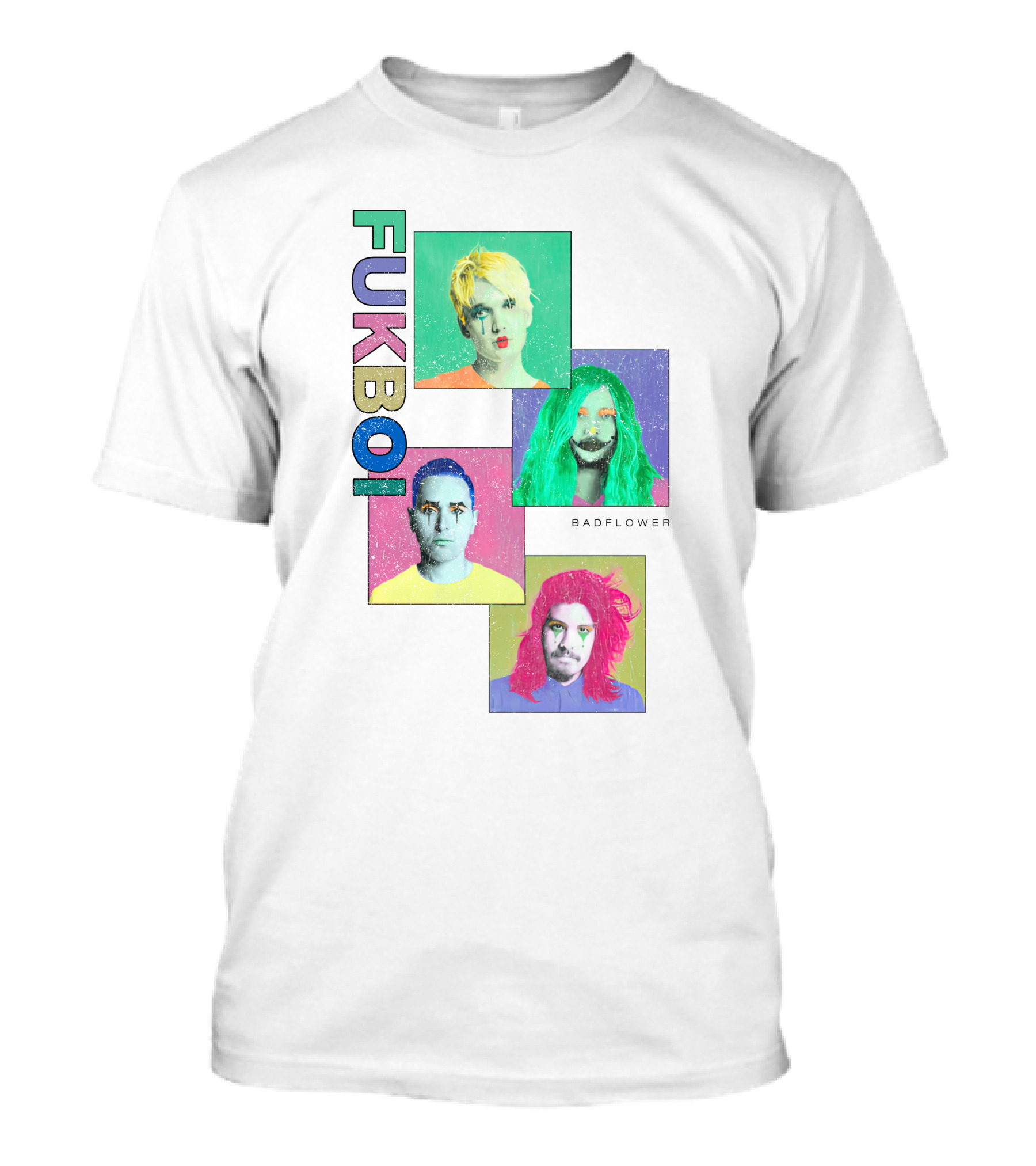 Badflower Fukboi Colorful Portraits T-Shirt