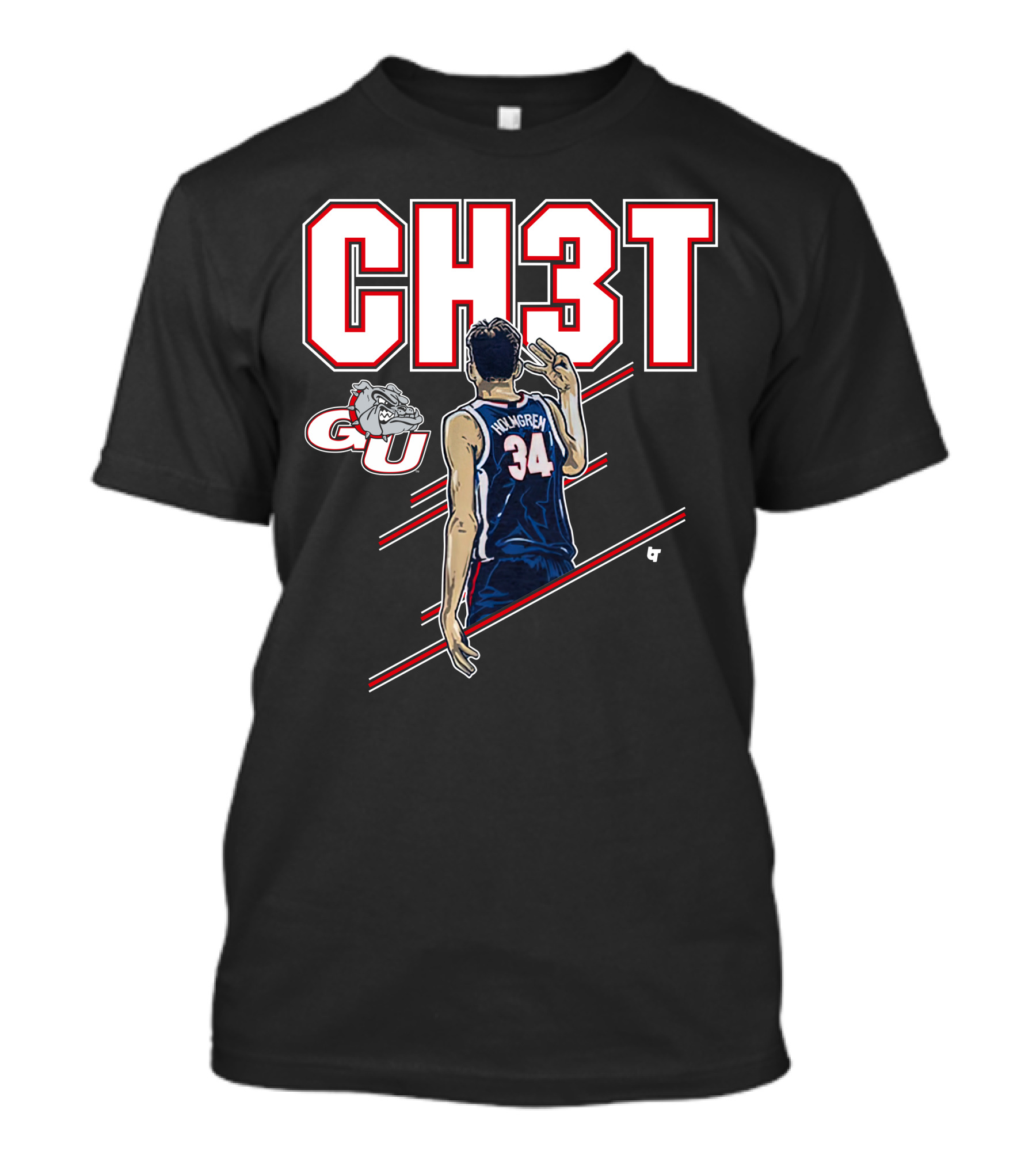 CH3T Gonzaga Holmgren 34 GU Bulldogs T-Shirt
