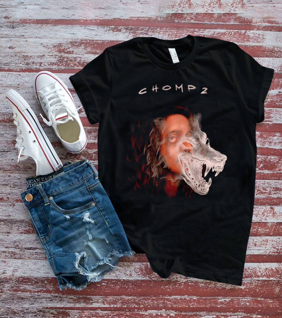 CHOMP 2 Russ Merch Wolf Overlay T-Shirt