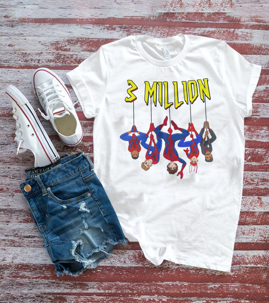 3 Million Bay Lenlevine Merch Hanging Heroes T-Shirt