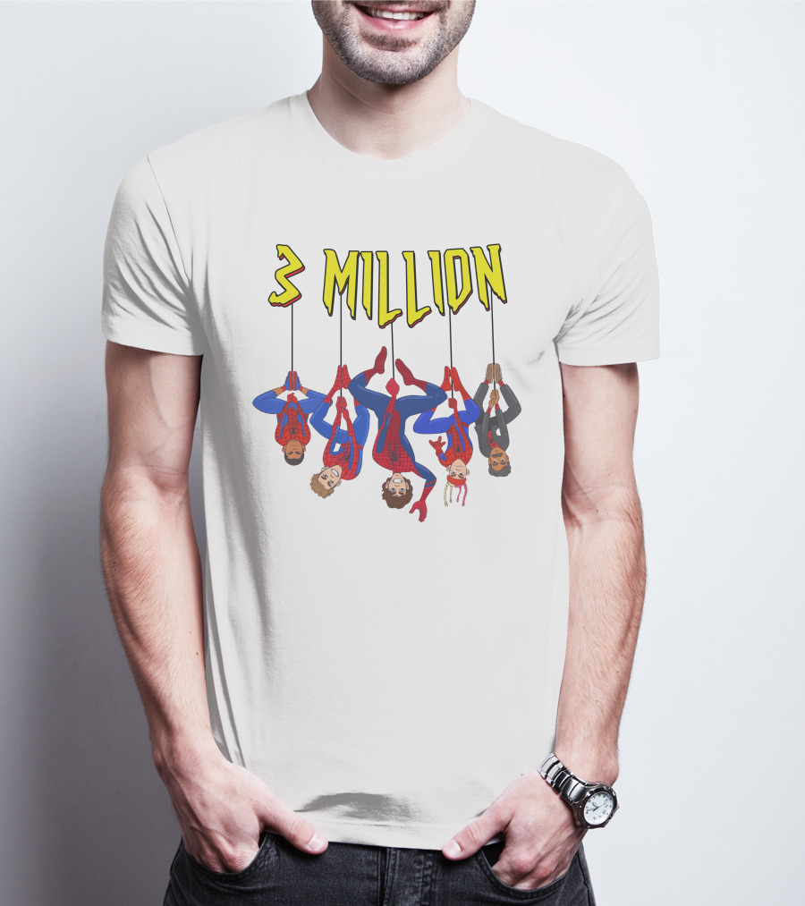 3 Million Bay Lenlevine Merch Hanging Heroes T-Shirt