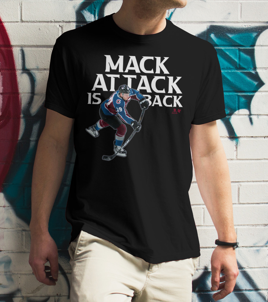 Mack Attack Is Back Nathan MacKinnon Hockey 29 T-Shirt