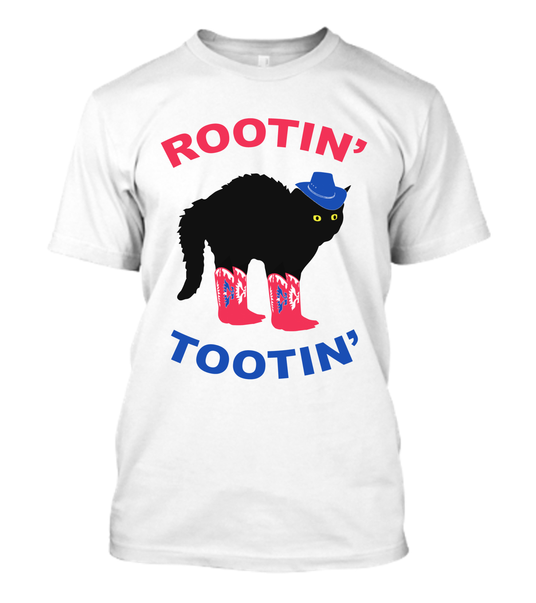 Rootin' Tootin' Cat With Cowboy Hat And Boots T-Shirt