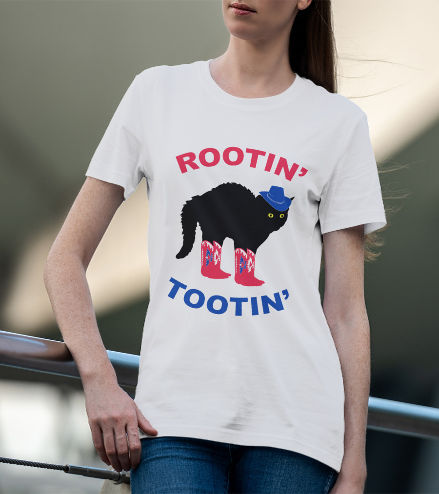 Rootin' Tootin' Cat With Cowboy Hat And Boots T-Shirt