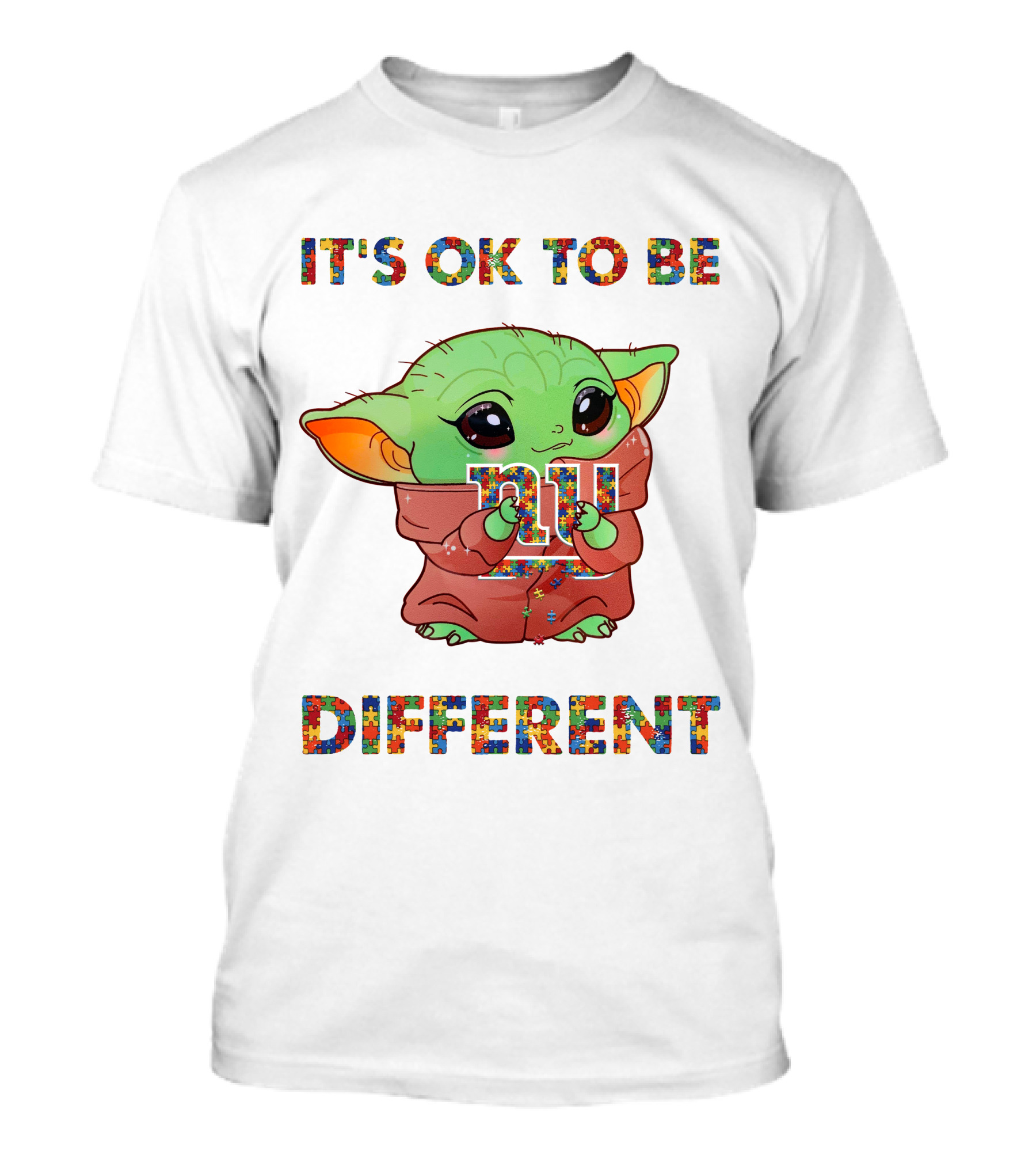 It's Ok To Be Different New York Giants Yoda T-Shirt