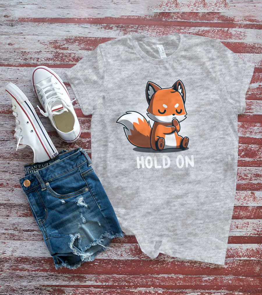 TeeTurtle Hold On Let Me Overthink This Fox T-Shirt
