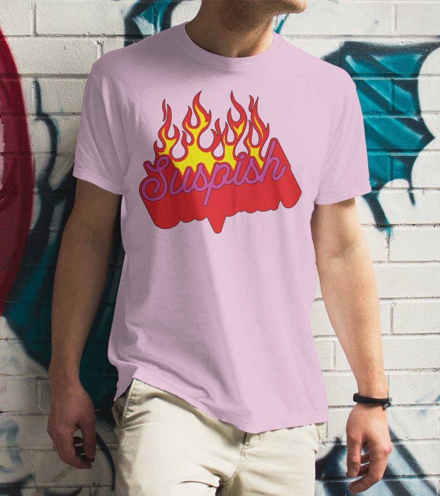 Bailey Sarian Suspish Flame Light Pink T-Shirt