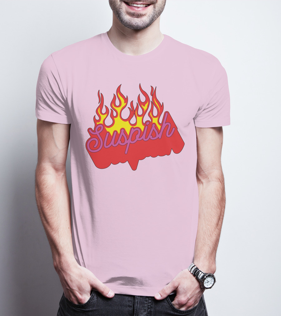 Bailey Sarian Suspish Flame Light Pink T-Shirt