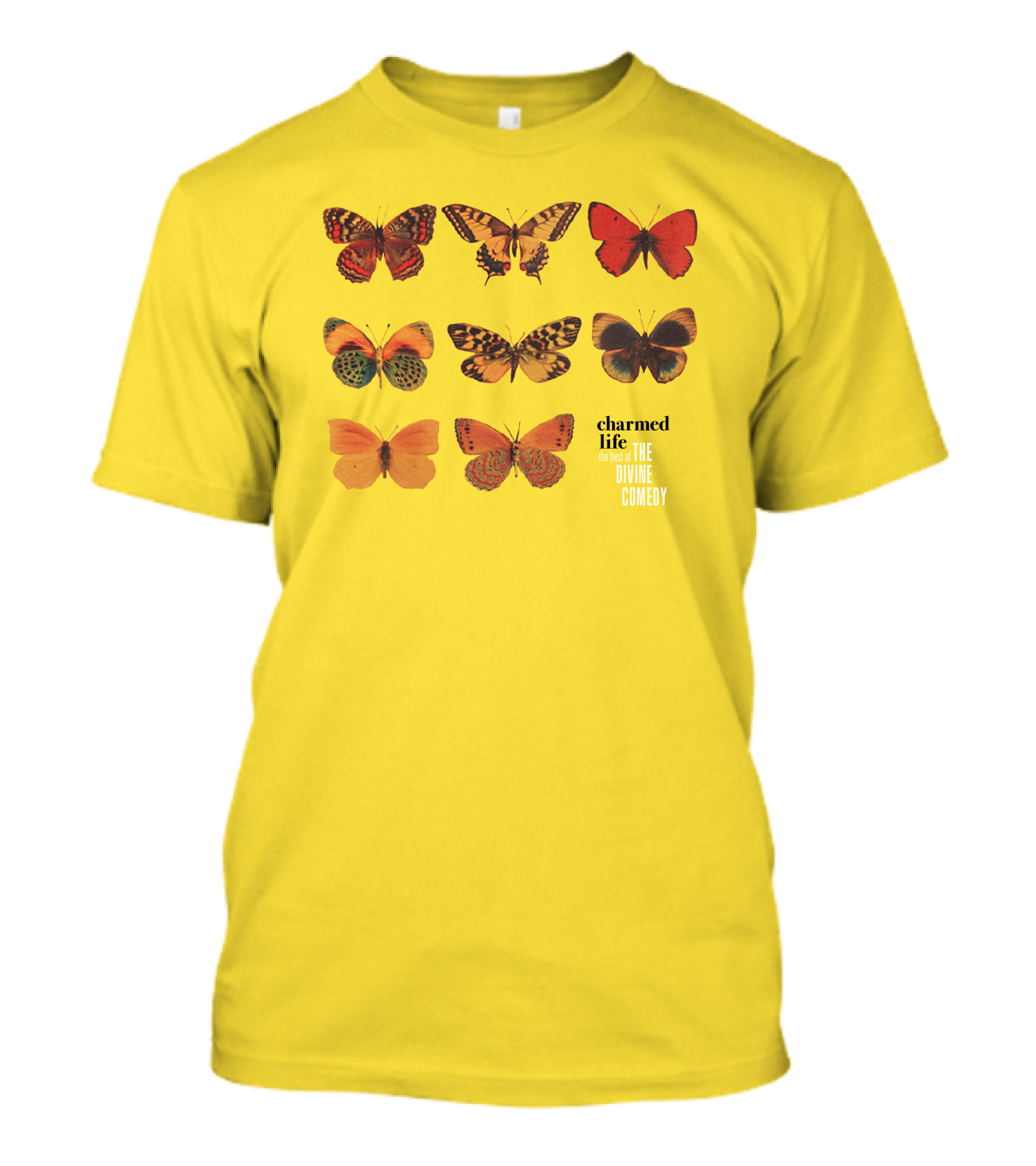 Charmed Life The Best Of The Divine Comedy Butterflies T-Shirt