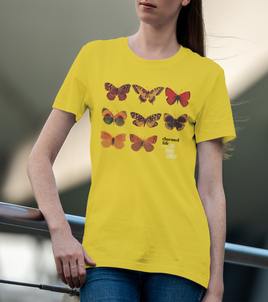 Charmed Life The Best Of The Divine Comedy Butterflies T-Shirt