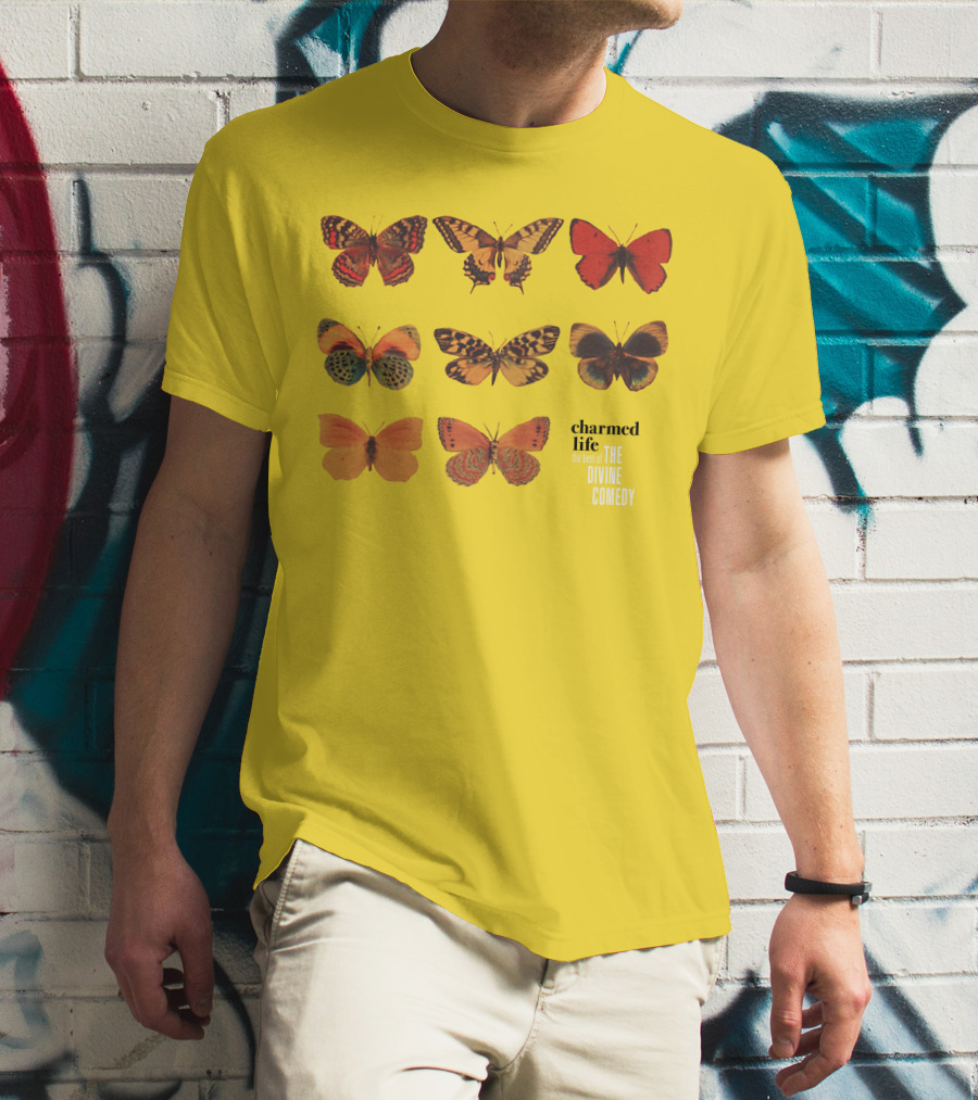 Charmed Life The Best Of The Divine Comedy Butterflies T-Shirt