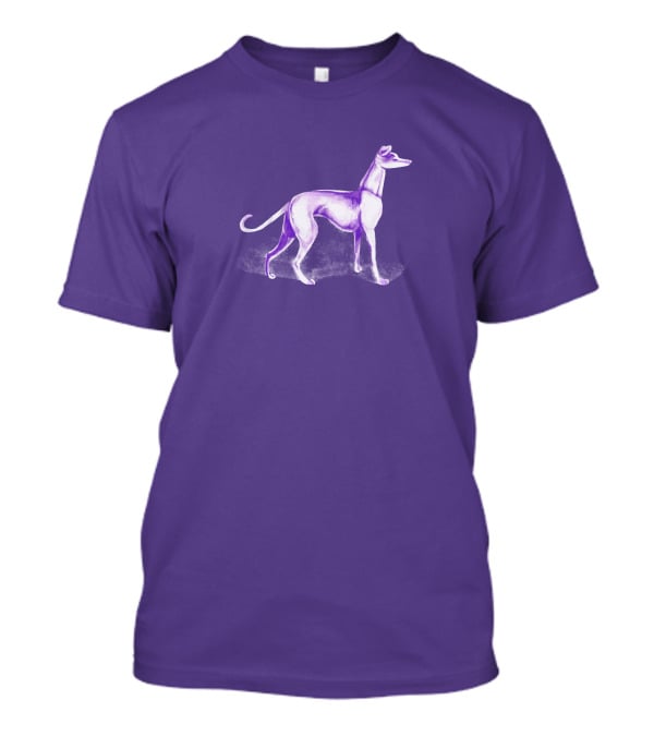 Purple Greyhound Dog Merch T-Shirt