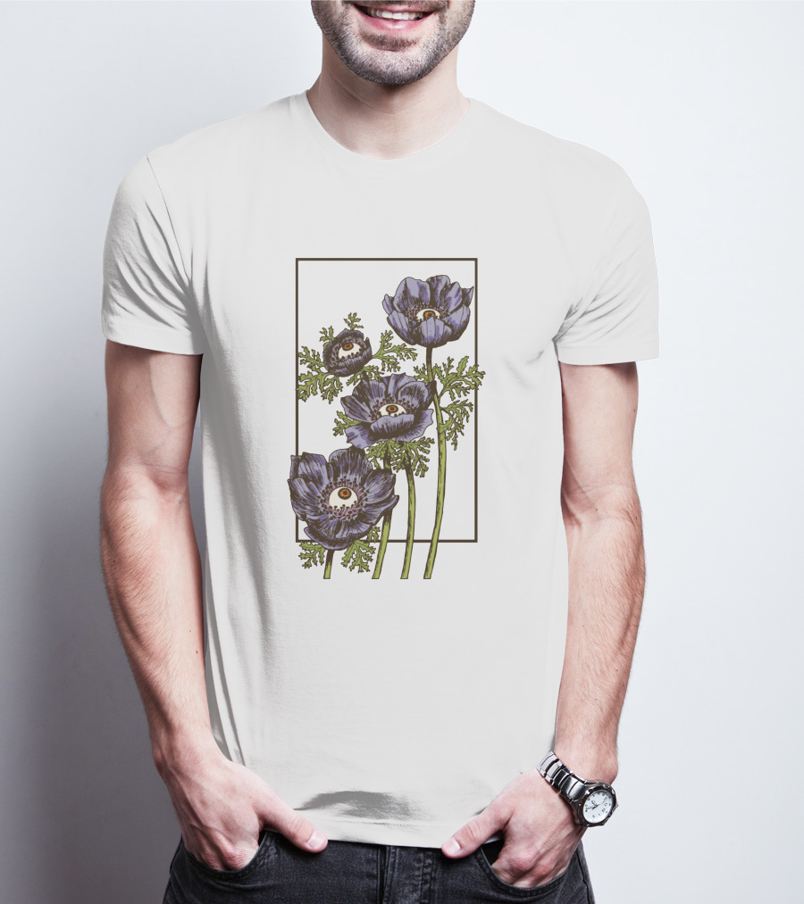 Creepy Eye Anemone Botanical Clothing T-Shirt
