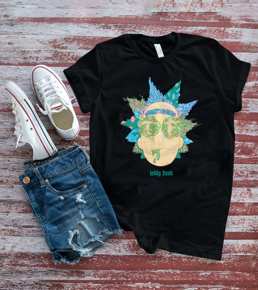 Teddy Fresh Psychedelic Face T-Shirt