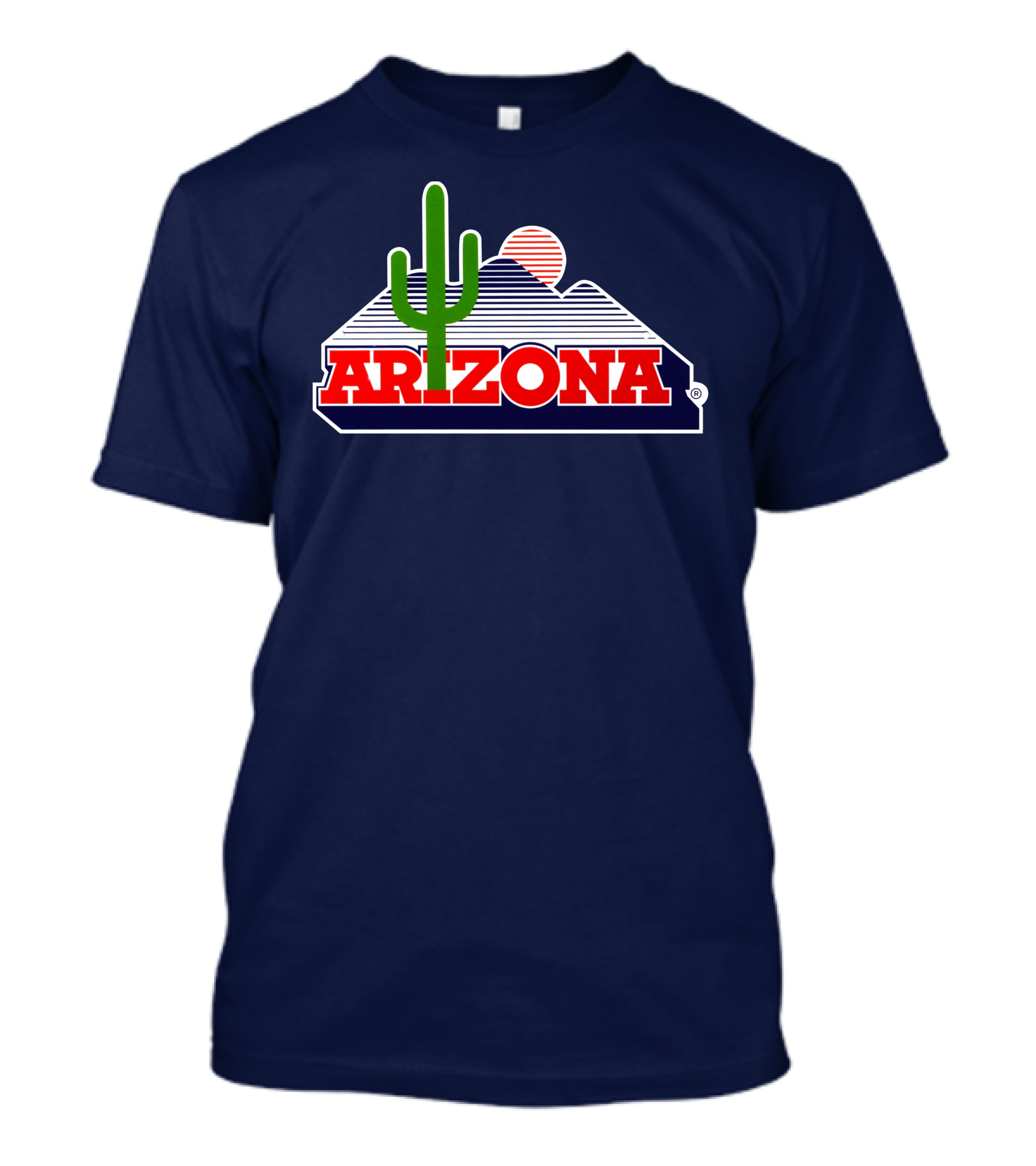 Arizona Wildcats Logo Cactus And Sunset T-Shirt