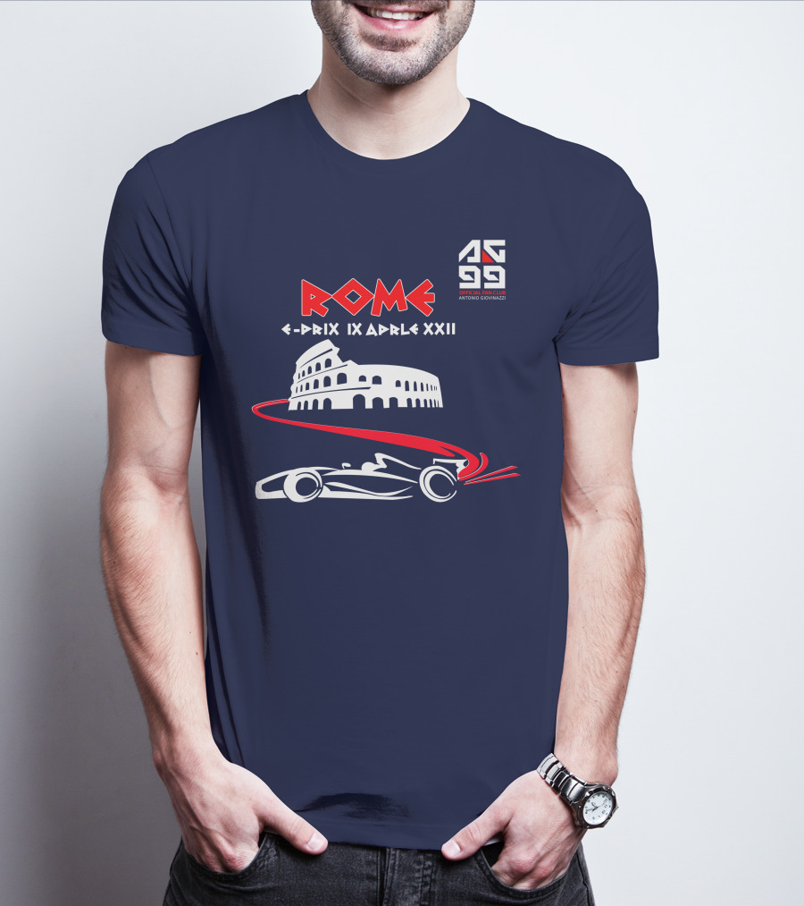 Rome E-Prix IX Aprile XXII AG99 Official Fan Club Antonio Giovinazzi T-Shirt