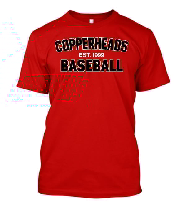 Copperheads Est 1999 Baseball Team Logo T-Shirt