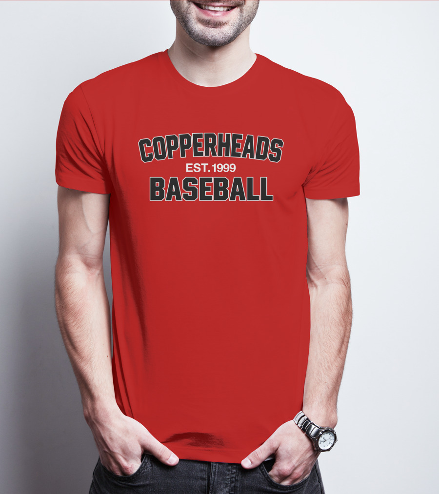 Copperheads Est 1999 Baseball Team Logo T-Shirt