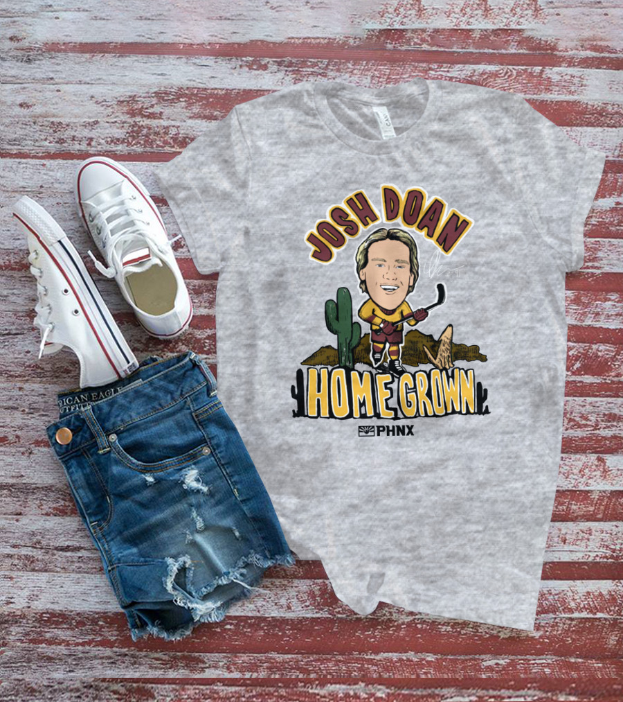 Josh Doan Homegrown PHNX Cactus Desert Hockey T-Shirt