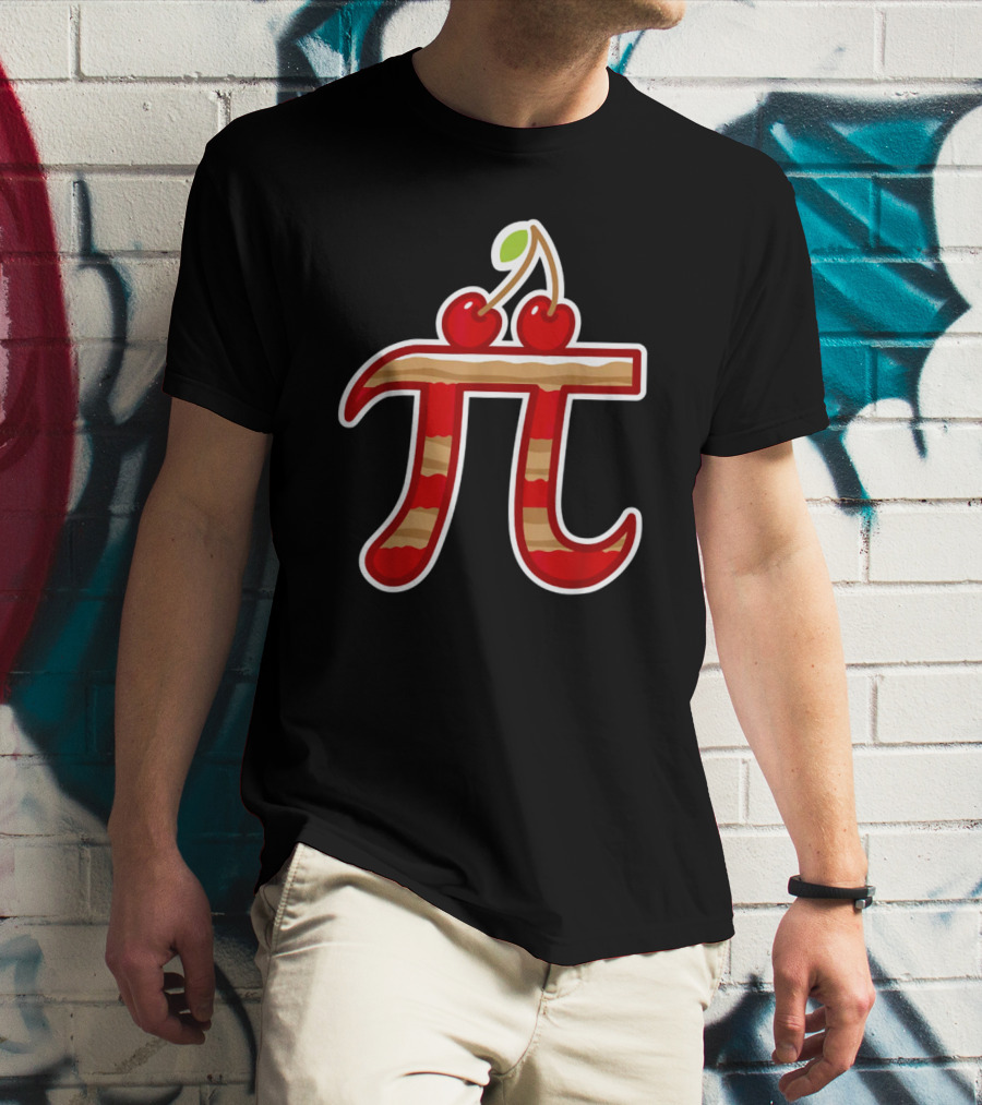 Cherry Pie Symbol For Mathematical Pi Day T-Shirt