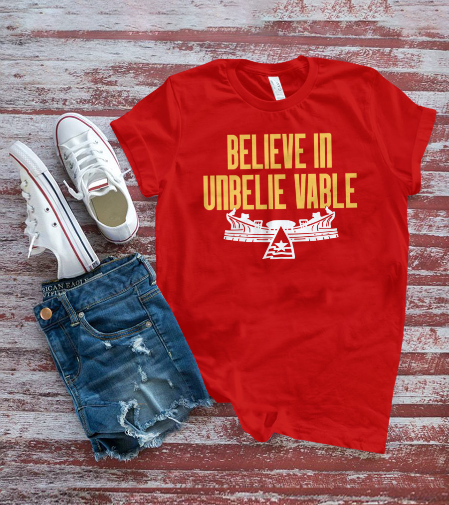 Kansas City Chiefs Believe In Unbelievable Stadium Emblem T-Shirt