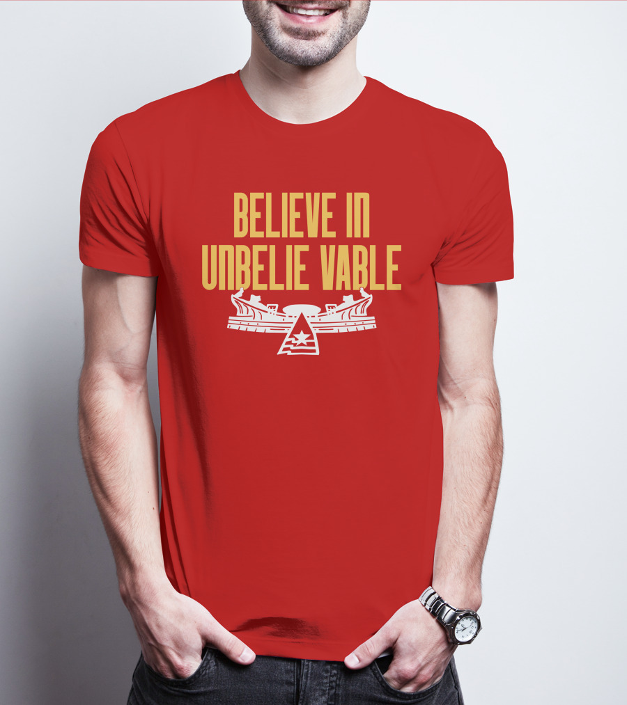 Kansas City Chiefs Believe In Unbelievable Stadium Emblem T-Shirt