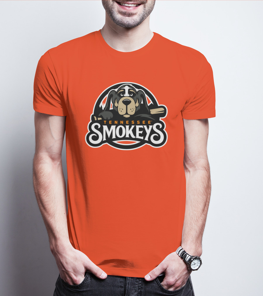 Tennessee Smokeys Baseball Team Mascot T-Shirt