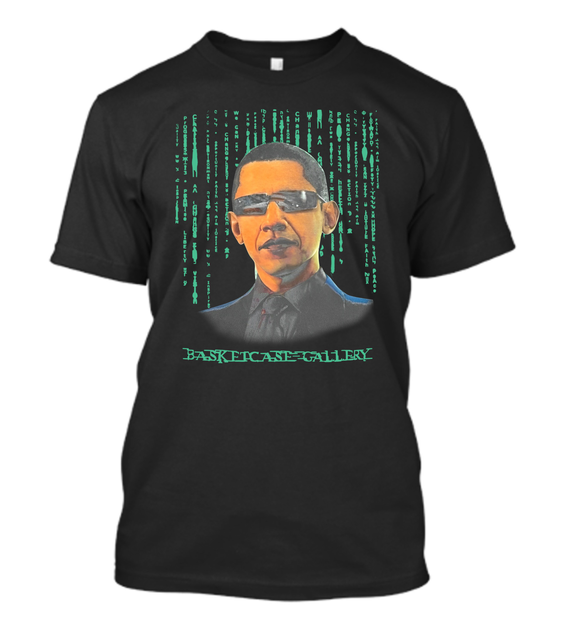 Basketcase Gallery Tatum's Barack Obama Matrix T-Shirt