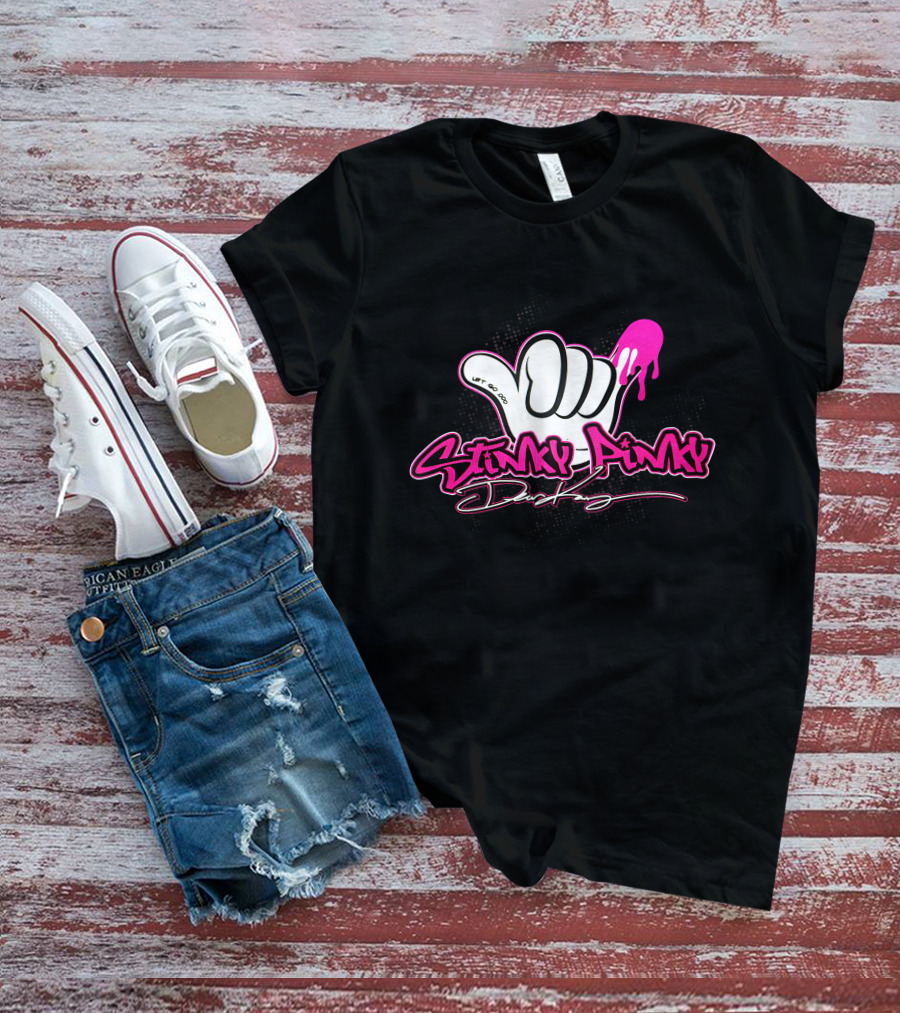 Stinky Pinky Disco Dean Let Go Dripping Hand T-Shirt