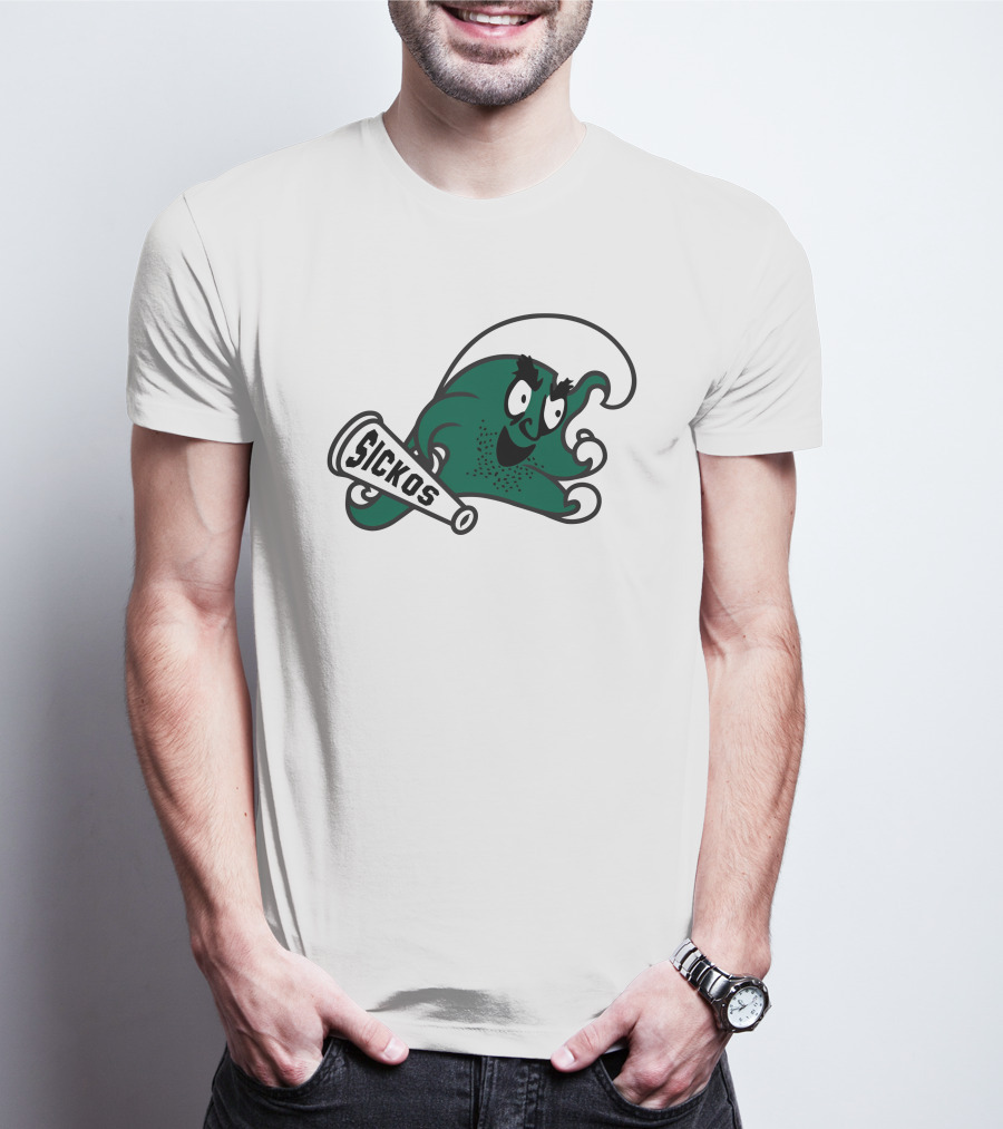 Sickos Committee Mascot Waving A Megaphone T-Shirt