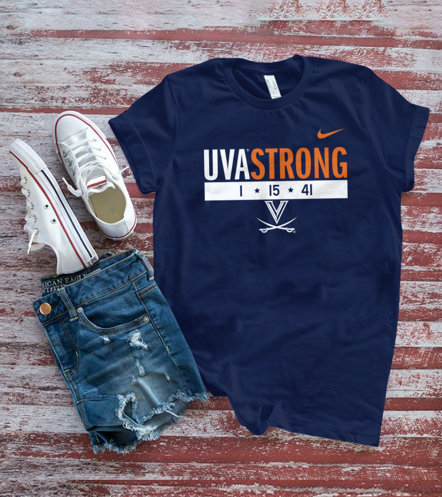 UVA Strong 1 15 41 Basketball Virginia Cavaliers T-Shirt