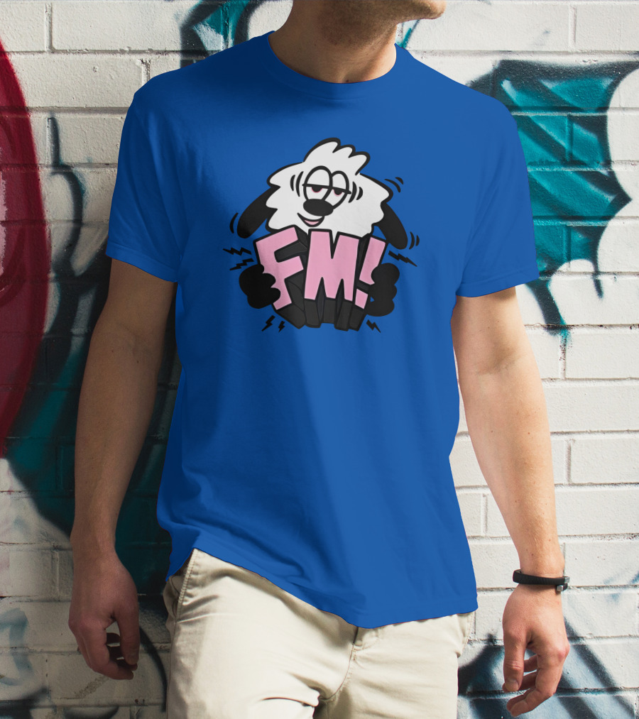 Vs X Verdy FM Cartoon Sheep Complex Con Blue T-Shirt
