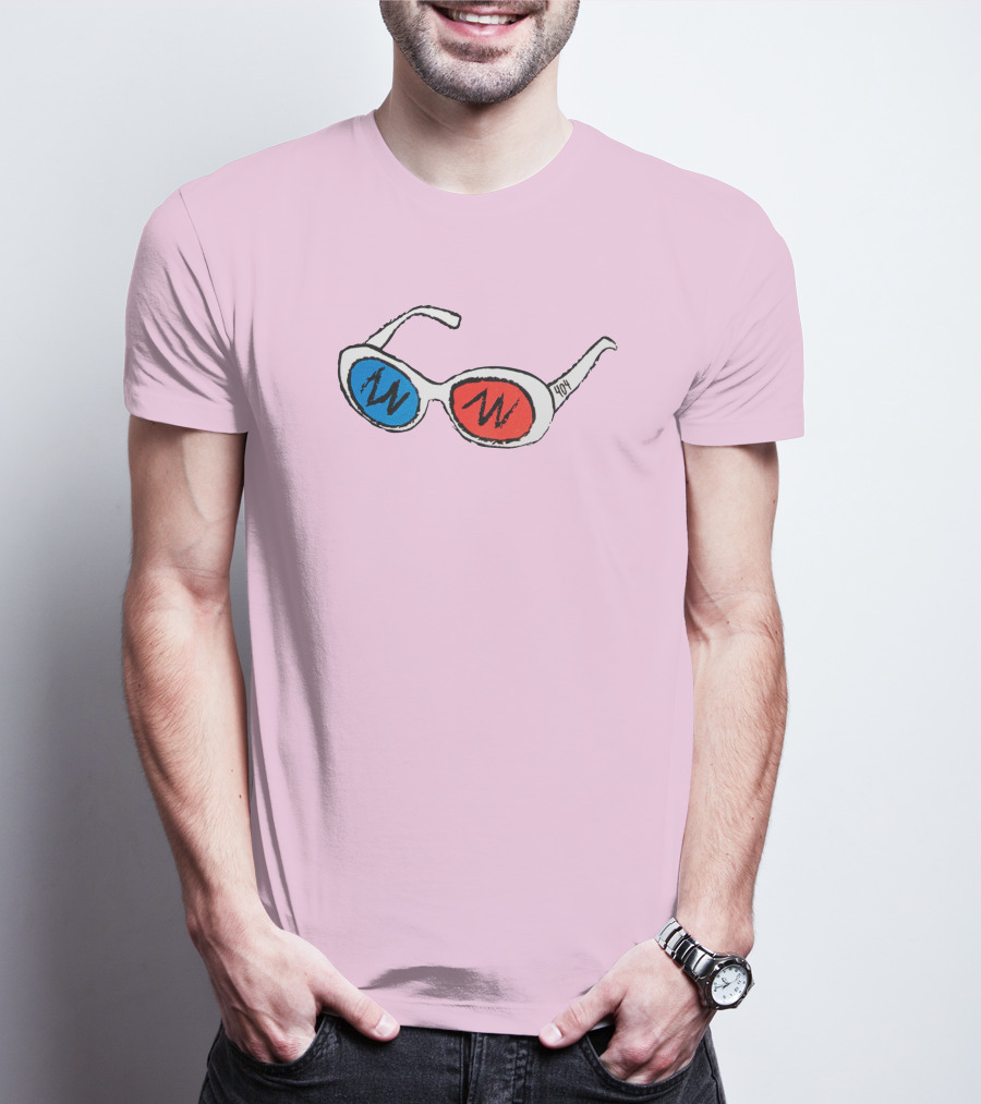 George 3D Goggles Blue Red Lenses T-Shirt