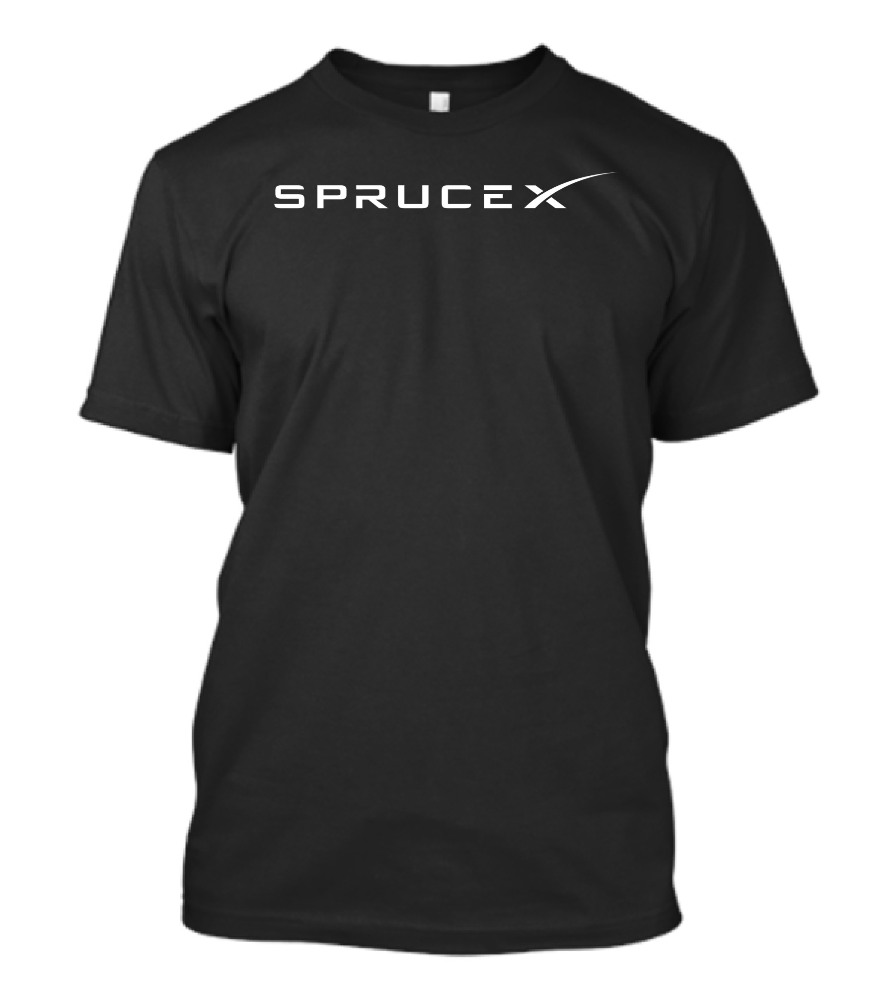 SPRUCEX Iconic Branding Minimalist Typography T-Shirt