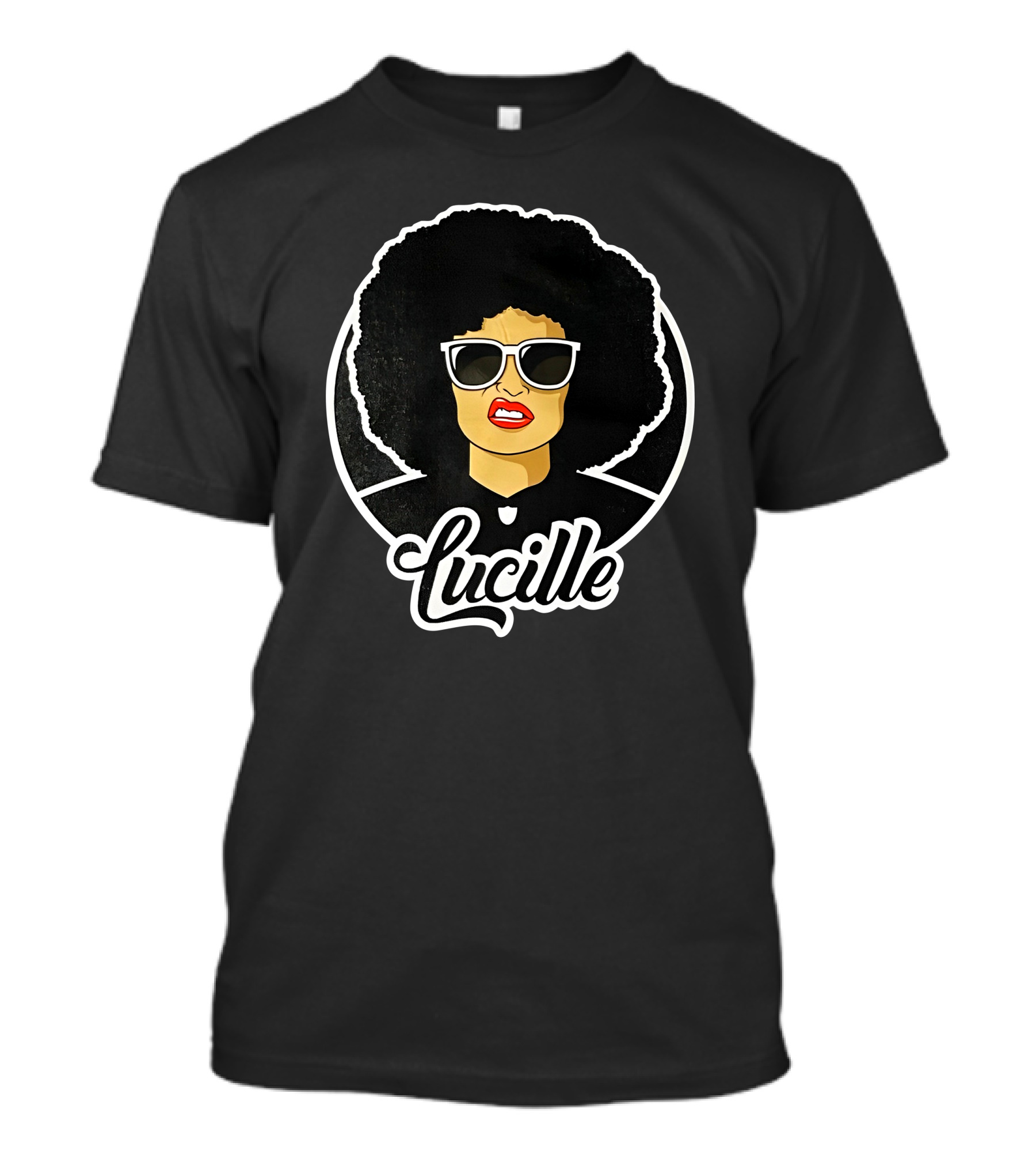 Lucille Retro Afro Sunglasses Iconic Style Lucille 2.0 T-Shirt