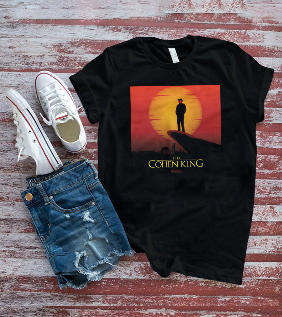 The Cohen King Silhouette On Sunset Cliff T-Shirt