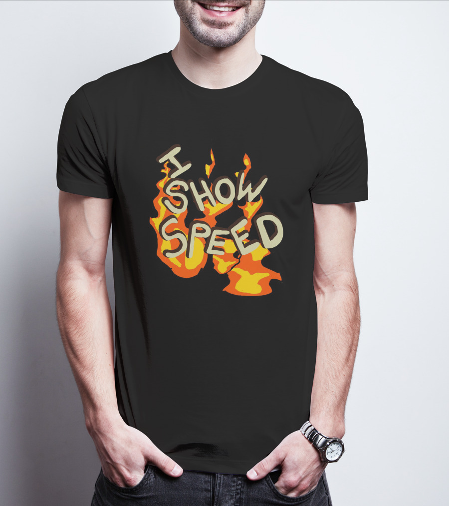 I Show Speed Fire Flames Bro T-Shirt