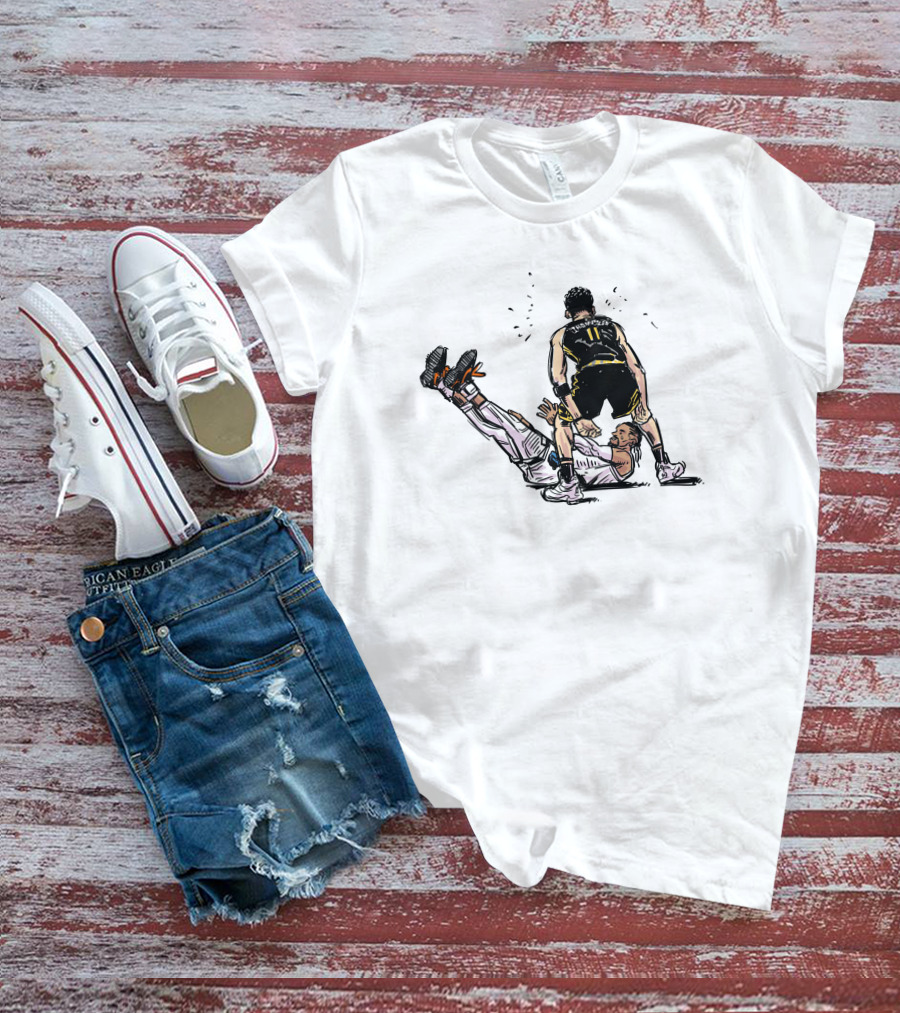 Luckymong Art Klay Thompson And Brooks Basketball Scene T-Shirt