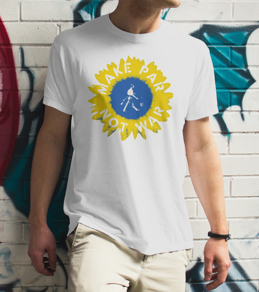 Make Par Not War Sunflower Linksoul Merch Charity T-Shirt