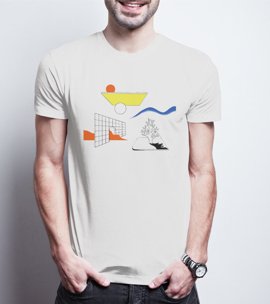 New Clams Casino Merch Abstract Minimalist Geometry Elements T-Shirt