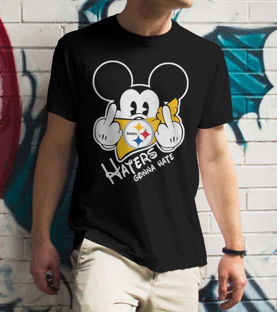 Haters Gonna Hate Mickey Mouse Steelers T-Shirt
