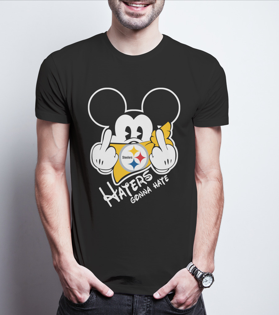 Haters Gonna Hate Mickey Mouse Steelers T-Shirt