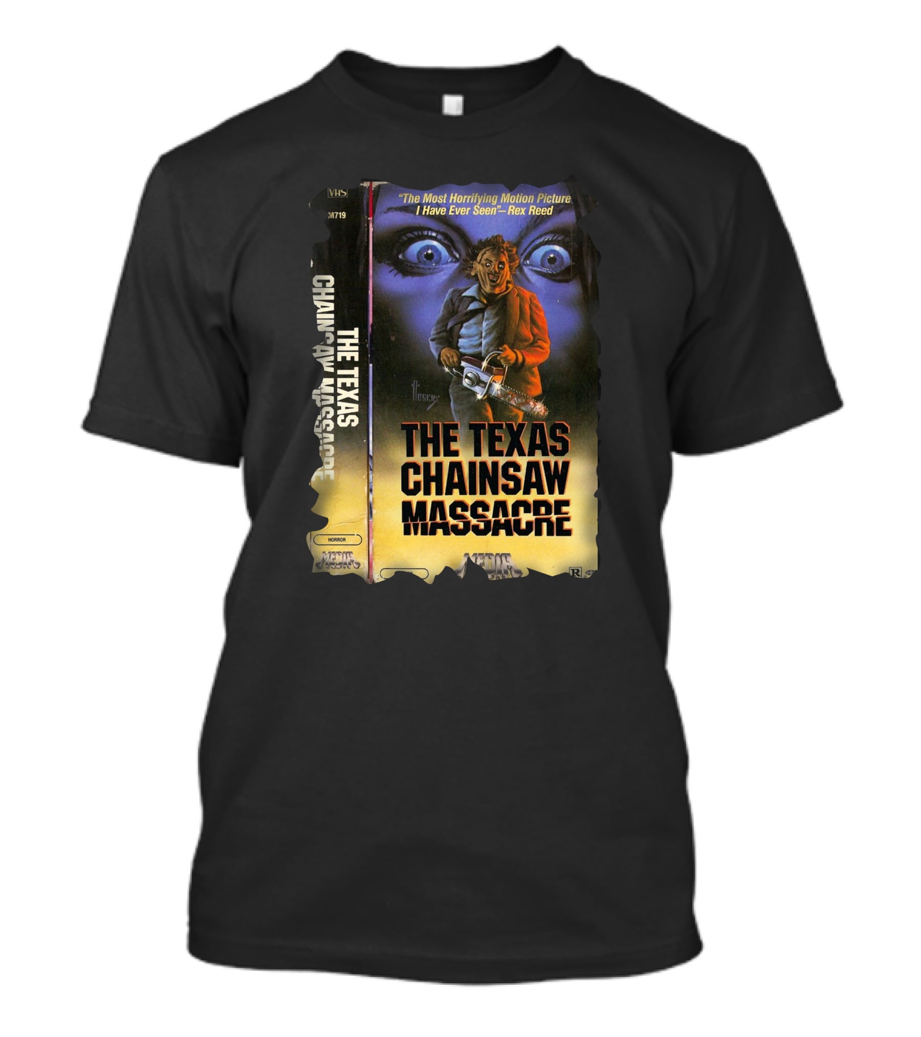 The Texas Chainsaw Massacre Most Horrifying Motion Picture Rex Reed T-Shirt