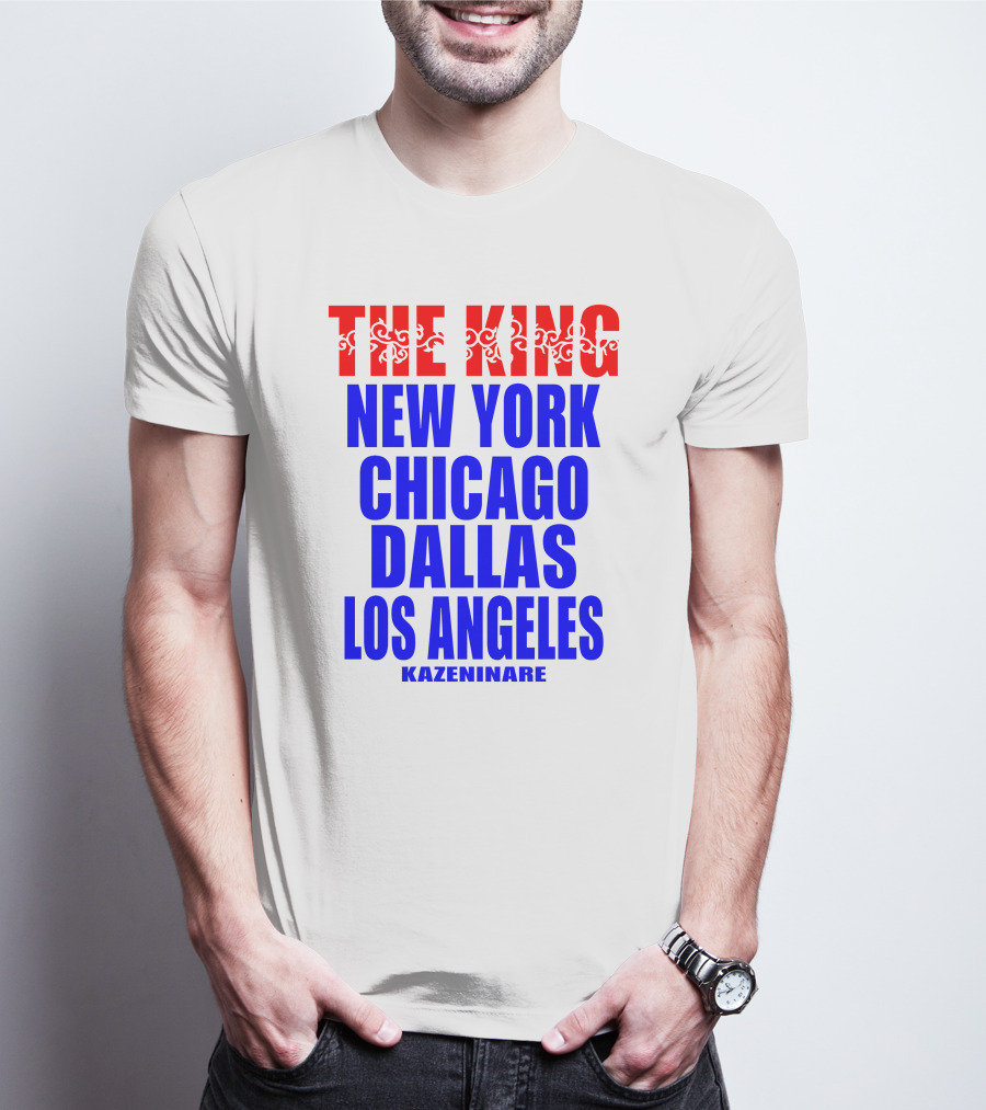 Minoru Suzuki The King New York Chicago Dallas Los Angeles Kazeninare NJPW1972 Shop T-Shirt