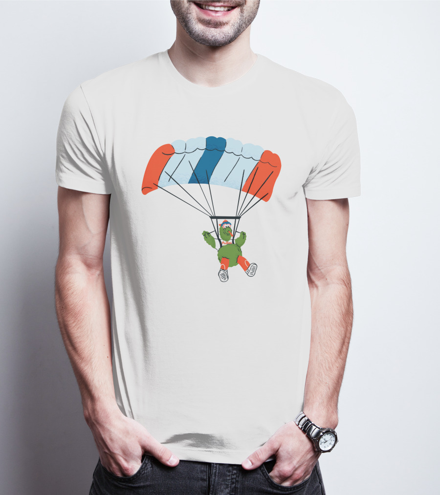 Baseballin Parachuting Mascot On Our Way To A 162-0 Season T-Shirt