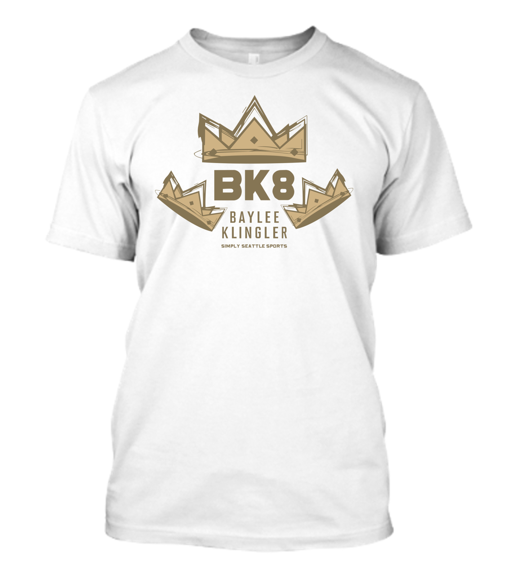 BK8 Baylee Klingler Simply Seattle Sports Crown T-Shirt