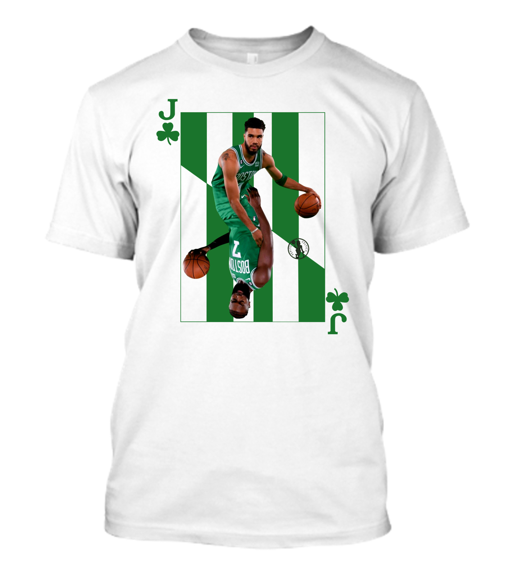 Jason Tatum And Jaylen Brown The Jays Boston Celtics Playing Card T-Shirt