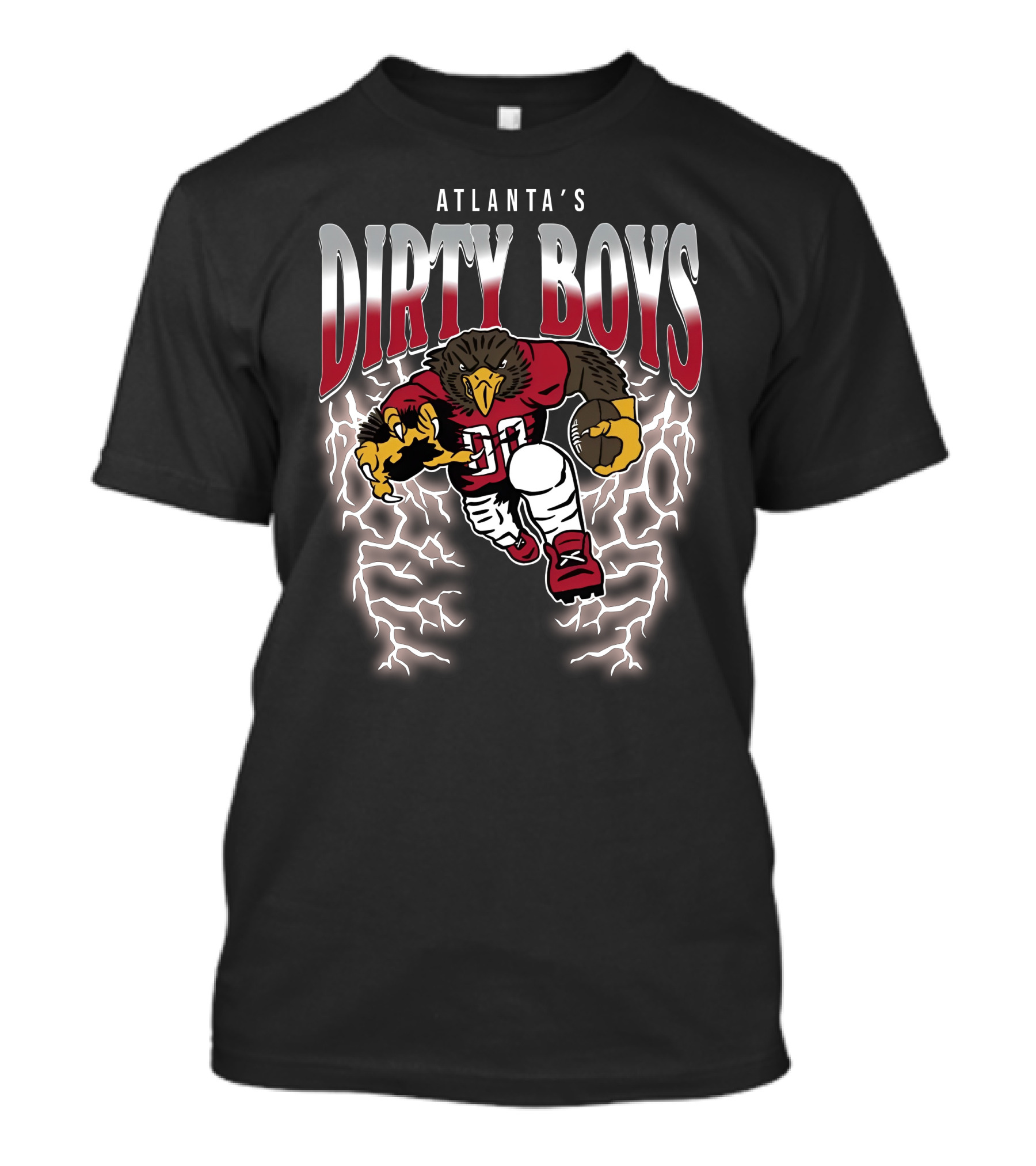 Atlanta's Dirty Boys Football Lightning Bird T-Shirt